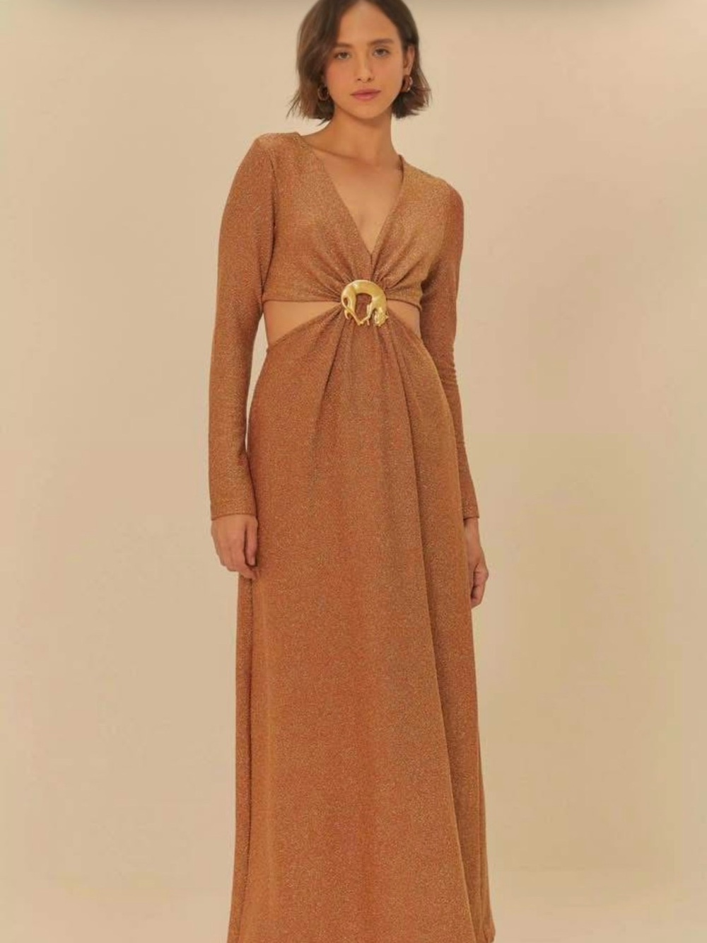 FARM Rio Leopard Lurex Dress